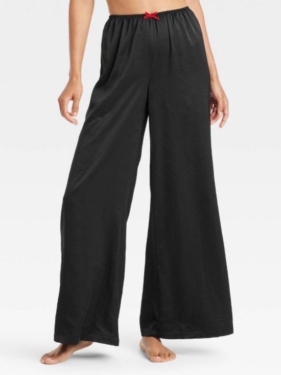 Auden Pants - Black Satin Lounge Pants